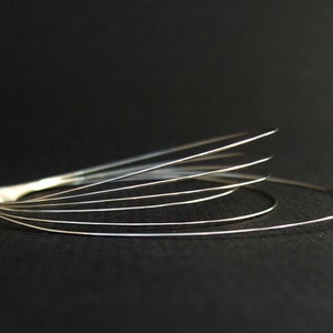 Sterling silver wire half-hard 26 gauge 2.5 m image 2