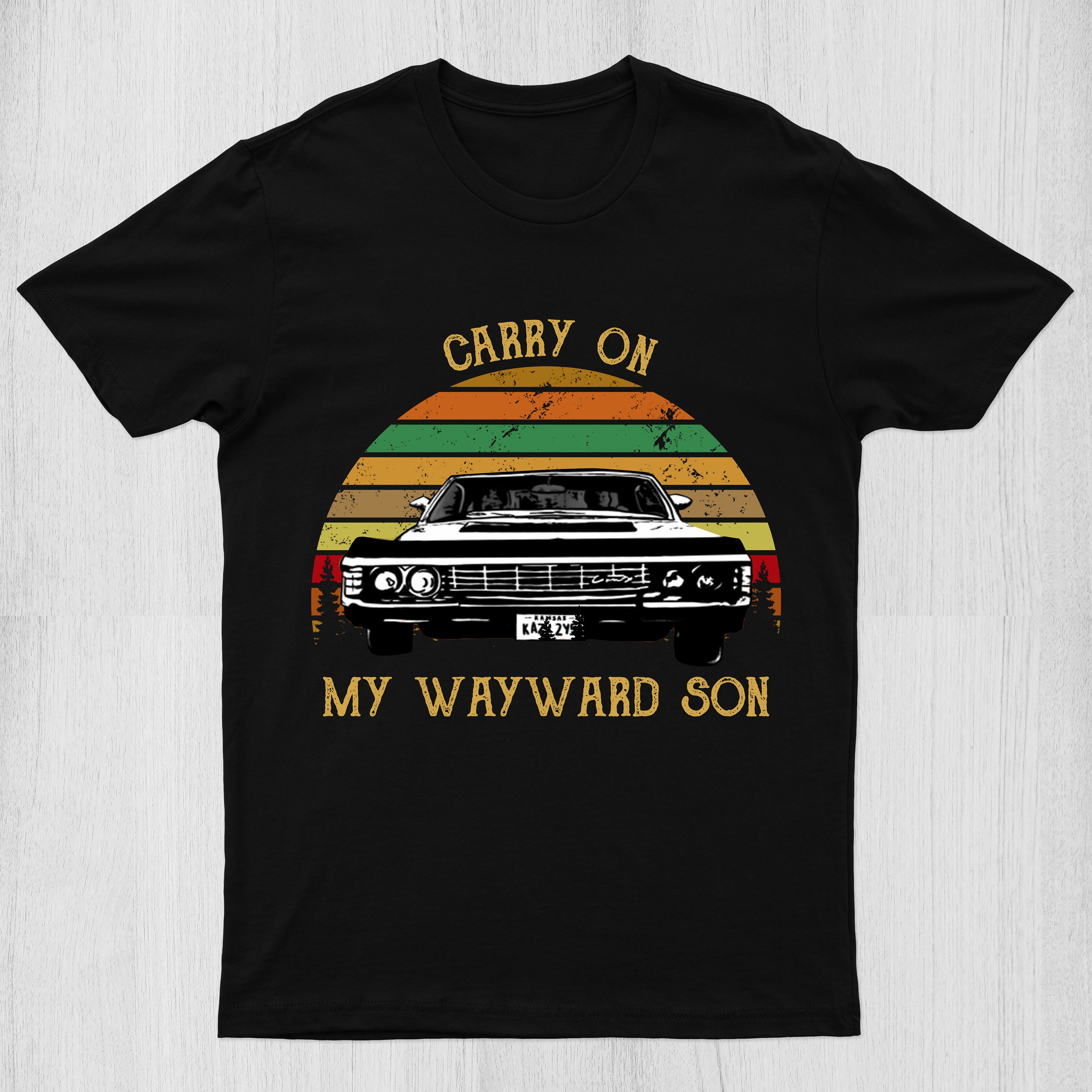 Vintage Retro Gift T-Shirt Carry On My Wayward Son T-Shirt Vintage Retro Gift T-Shirt Carry On My Wayward Son T-Shirt