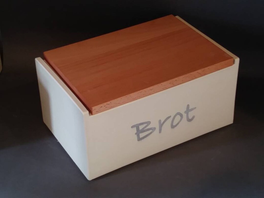 Large Ceramic Bread Box With the Inscription brot in Grey, Bread Bin ...
