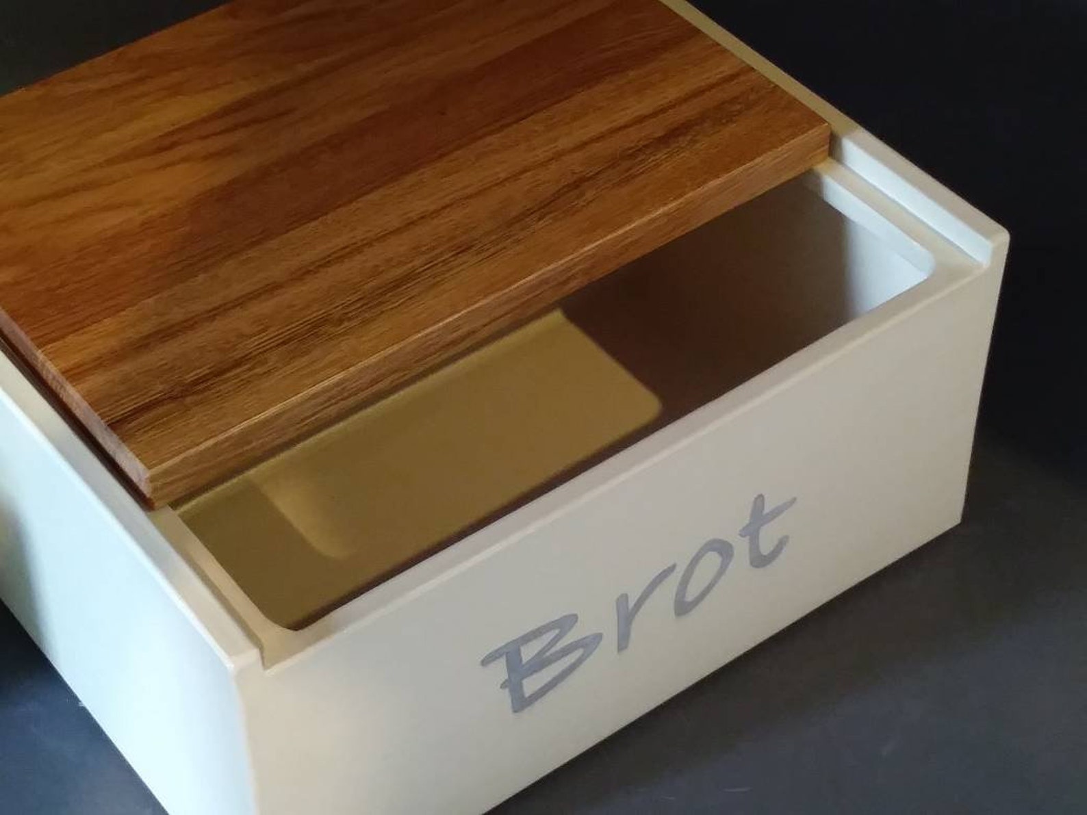 Large Ceramic Bread Box With Inscription bread Etsy