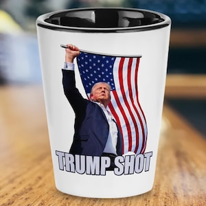 Trump Shot Glass, Trump 2024, Not Today Shot-Glass, Donald Trump 2024 Gifts, Donald Trump Rally, Trump Mugshot, Freedom Trump 2024