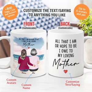 Personalized Mug for Mother and Daughter, Mom Birthday Gift From Daughter, Mom Coffee Mug, Mommy Gift, Coffee Mug, Custom Mug
