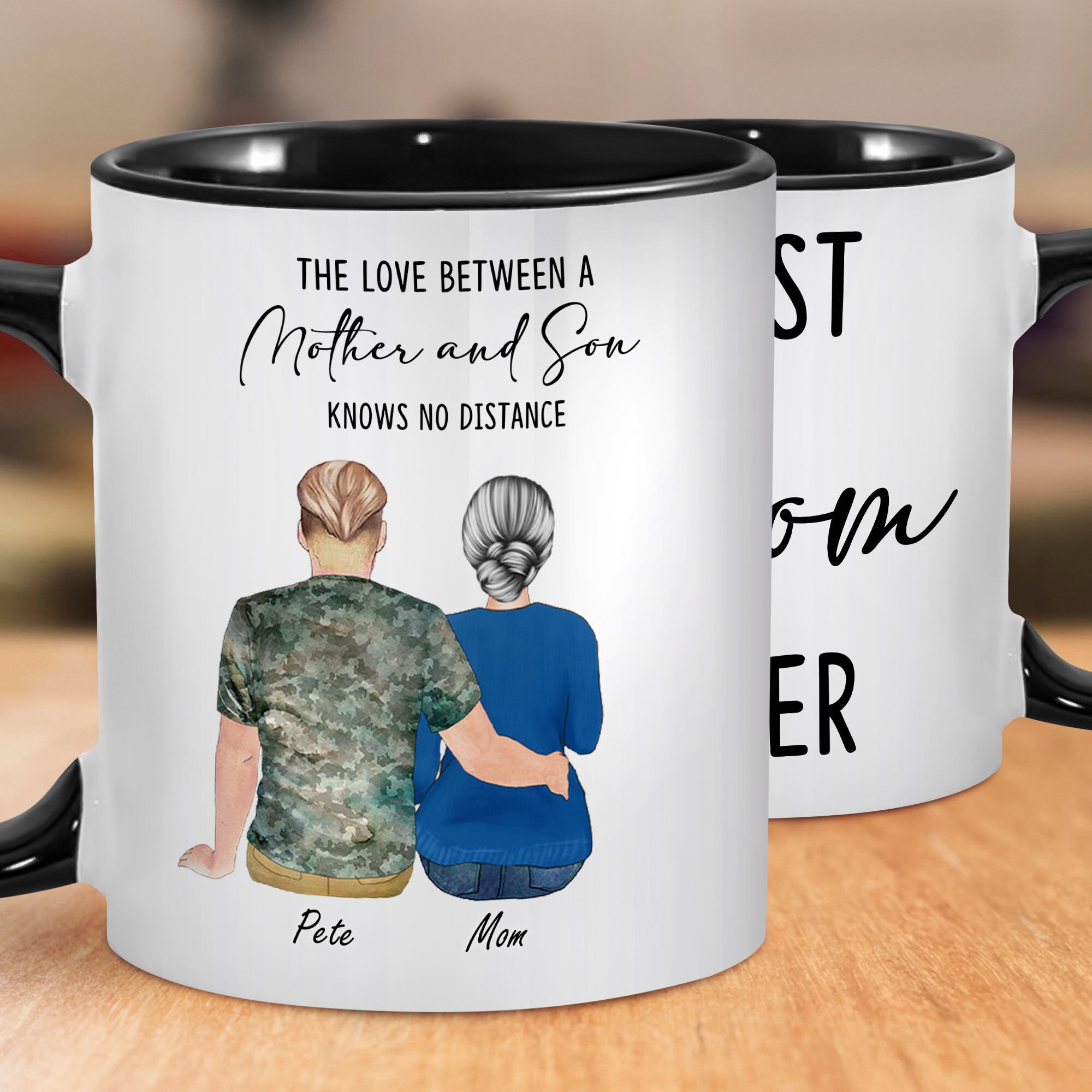 Custom Coffee Mug the Love Between A Mother and Son Knows No