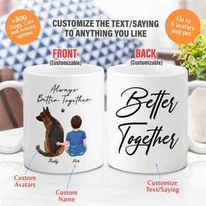 Dog gift for kid, Personalized Pet Custom Mug, Pet Mug, Present for son, Custom mug, Tea Cup, Custom tea cup