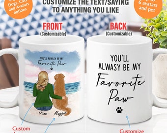 Custom dog mom gift, Custom Pet Portrait Mug, Dog Mug, Custom Dog Art Mug, Pet Mug, Personalized Dog Mug, Cusom Cup, Coffee Mug