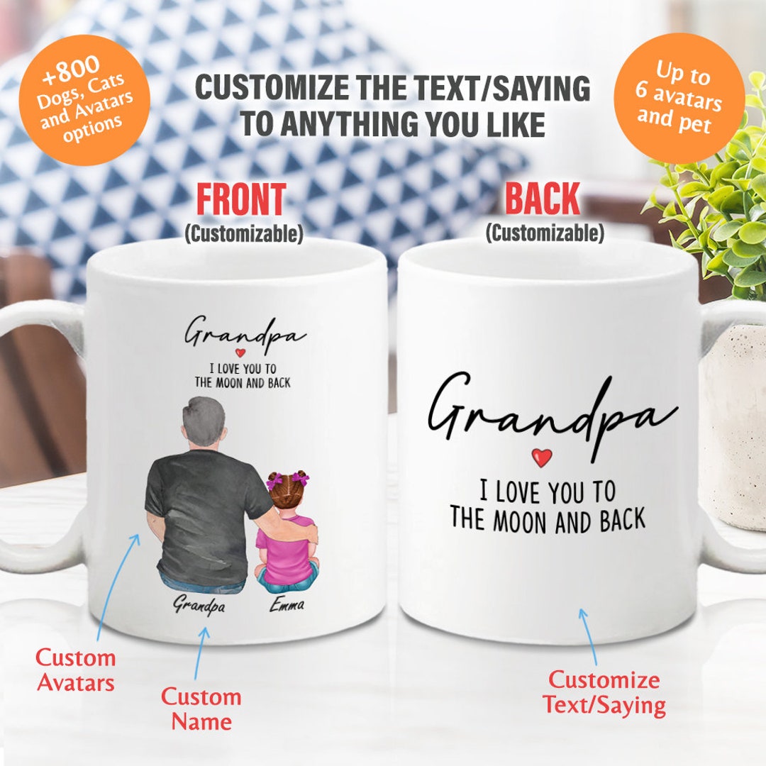 Personalized Gift for Grandpa Custom Granddad Gift Custom Etsy