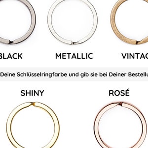 RICLEEVE® Schlüsselband lang Black Style mit individueller Farbauswahl Schlüsselanhänger Geschenk für Damen und Herren Maritim image 3