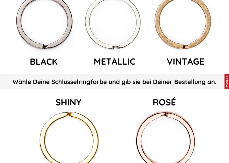 RICLEEVE® Schlüsselband lang zum umhängen Türkis Beige Gemustert mit individueller Farbauswahl Schlüsselanhänger Bild 3