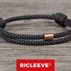 RICLEEVE® Surfer Armband, Verstellbar für Herren Damen, Wasserfest, Paar Armband, Partnerarmband, Geschenk für Männer & Sie