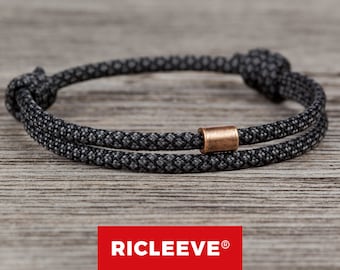 RICLEEVE® Surfer Armband, Verstellbar für Herren Damen, Wasserfest, Paar Armband, Partnerarmband, Geschenk für Männer & Sie