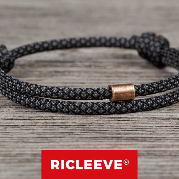 RICLEEVE® Surfer Armband, Verstellbar für Herren Damen, Wasserfest, Paar Armband, Partnerarmband, Geschenk für Männer & Sie