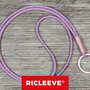 RICLEEVE® Schlüsselband lang Rosa Gemustert mit individueller Farbauswahl Schlüsselanhänger Geschenk für Damen und Herren Maritim