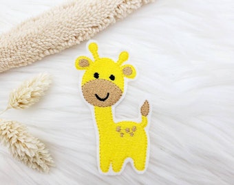 Kleiner  Aufbügelbar Giraffe kuchen ,Patch Aufnäher  auf Wunsch Nähen Applikation  Kindergarten Mädchen Einschulung  Geburtstag Schultüte