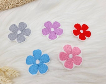 Mini fleurs thermocollantes au choix, patch sur demande, application couture, maternelle, filles, école, anniversaire, cône scolaire