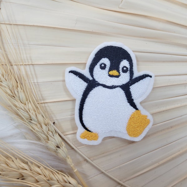 Kleiner  Pinguin  Aufbügelbar ,Patch Aufnäher  auf Wunsch Nähen Applikation  Kindergarten Mädchen Einschulung waschen  Geburtstag Schultüte