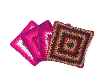 70s cushion cover crochet cushion "Explosive" 40 x 40 cm New selection