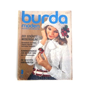 Vintage Burda Moden Magazine magazine &quot;3/1972&quot; sewing pattern booklet