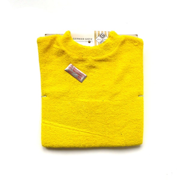 70's Frottee-Shirt "Sunny" 104 Yellow New