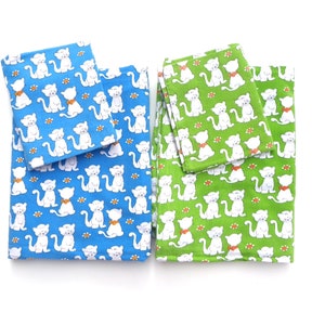 Vintage children&#39;s bedding linen &quot;Kitty&quot; selection