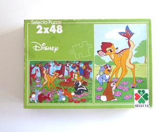 niets kruising Shuraba 80s Puzzle bambi 2x48 Pieces Selecta - Etsy