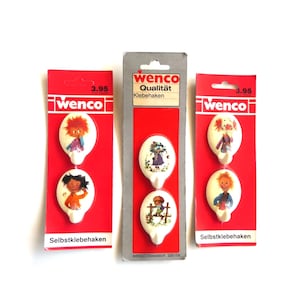 70s towel holder wall hook &quot;Child motifs&quot; selection Wenco