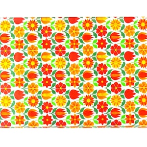 70er Geschenkpapier Einschlagpapier Blumenzauber 5 Stk. 50x70 cm Neu Bild 1