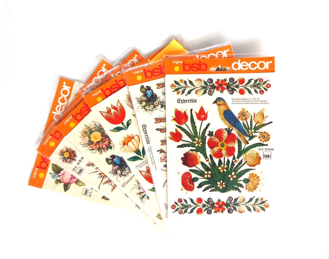 70s Bsb Decal Furniture Décor expertise Antique Selection Decal Etsy