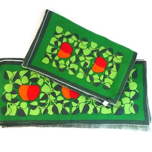 Jaren '70 DIY kleedje tafelkleed "Appletree" selectie nieuw