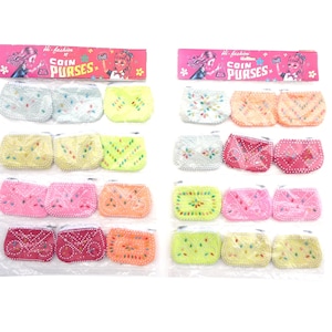 Carteras de los años 70 bolsos infantiles "Monedero" 12 piezas Selección de plástico