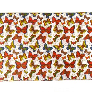 70er Geschenkpapier Einschlagpapier "Oh my butterfly" 5Stk. 50x70 cm Neu