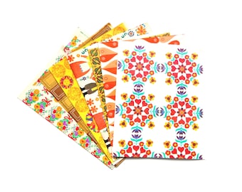 Papel de regalo de los años 70 "GDR" 60 x 50 cm selección