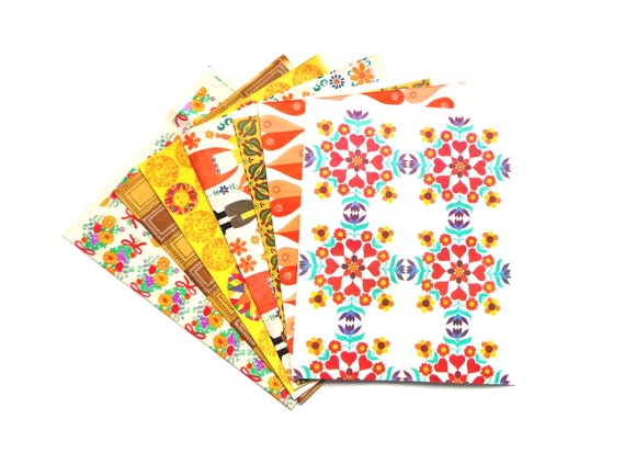 70er Einschlagpapier Geschenkpapier "DDR" 60x50 cm Auswahl