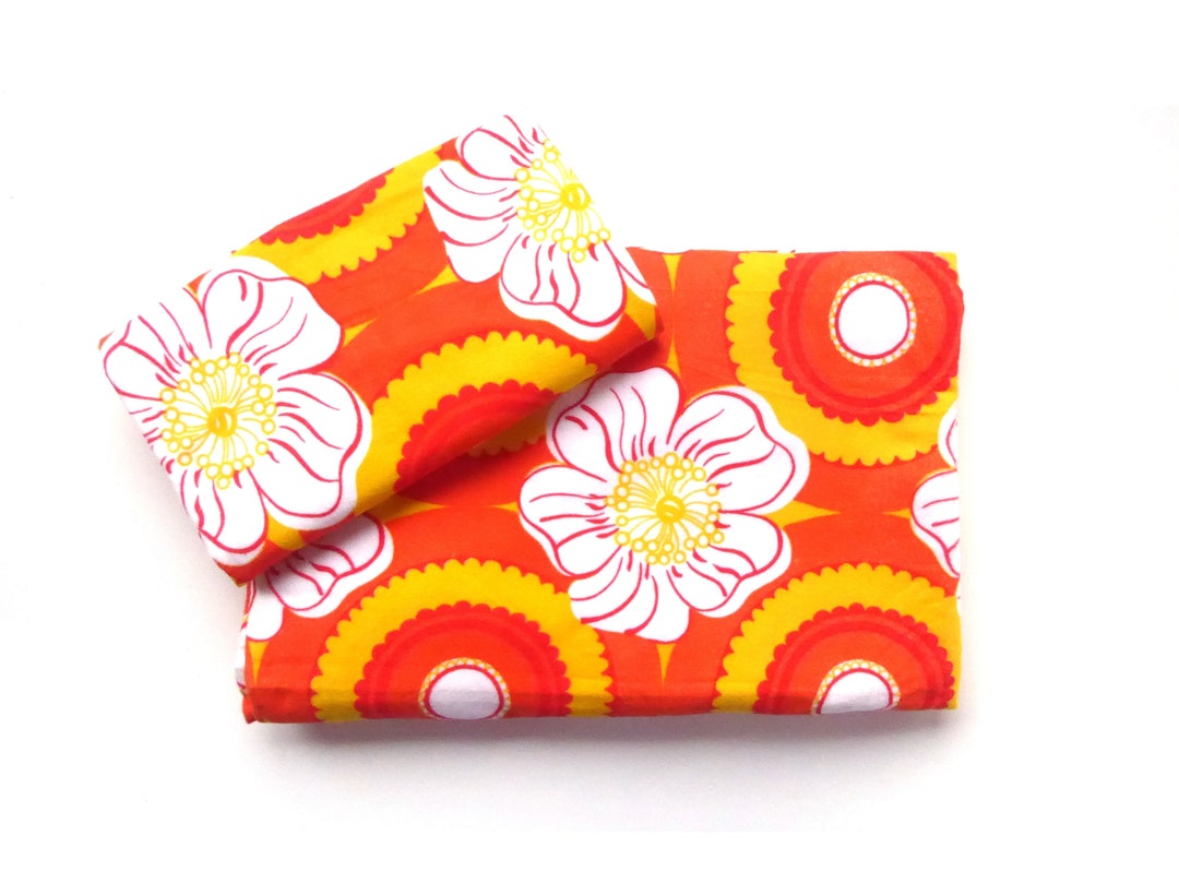 70s DIY Bedding Set buttonless Yellow Orange Etsy