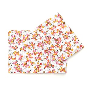 70s bed linen Bedding &quot;Blossom Swirl&quot; white-colored New