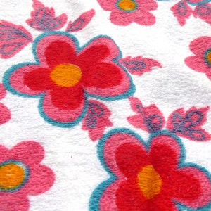 70's Terry Top Tunic "Dress you up!" White-Bunt Selection New image 3