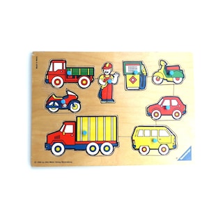 Vintage Puzzle &quot;Streetlife&quot; 9 pcs. Wood Ravensburger