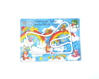 80s roundabout game &quot;Birthday rally through Bärchi-Land&quot; Susicard New