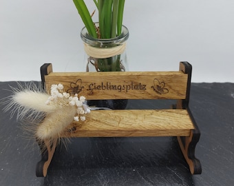 Blocks|Bench|Easy|Sticks|Swing bench|Gift|Home decoration with engraving