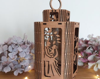 Laterne aus Holz|Geschenk|Hochzeitsgeschenk|Laterne Hochzeit