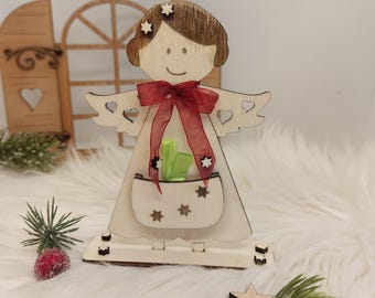 Laser file, laser cut, money gift angel Christmas