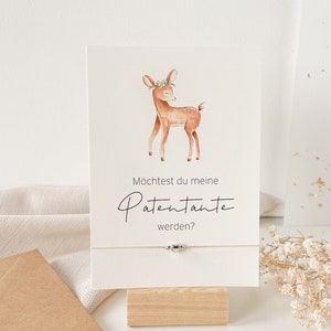 Möchtest du meine Patentante werden Patentante Fragen Postkarte Geschenk Geschenkset Taufe Geburt Baby Schwangerschaft verkünden