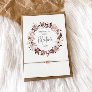 Geschenk Patentante Fragen Postkarte möchtest du meine Patentante sein werden Geschenkset Taufpatin Taufe Geburt mit Umschlag