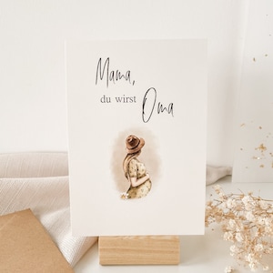 Schwangerschaft verkünden Oma Opa Papa Mama schwanger wir bekommen ein Baby Geburt weihnachten künstliche Befruchtung Kinderwunsch