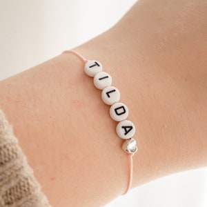 Armband Baby personalisiert / Armband Patentante / Geschenk Beste Patentante / Armband Taufe / Armband Geburt / Buchstaben / mit Name zdjęcie 4