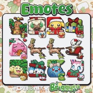 Pokemon Winter Holiday emote set 2025