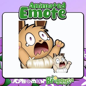 Animated Pokemon Emote Eevee Panic