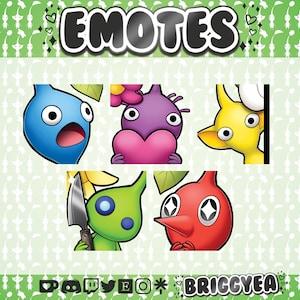 Cute Pikmin emote set