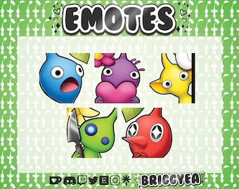 Cute Pikmin emote set