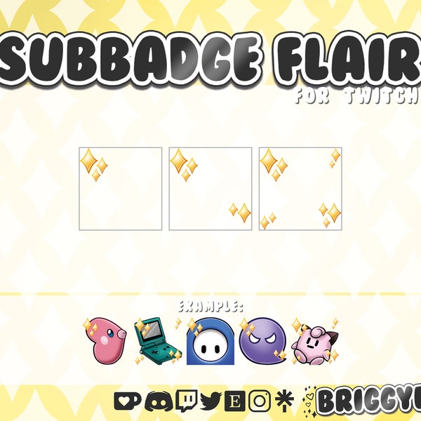 Shiny Sparkle Subbadge Flair