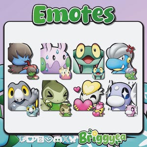 Pokemon Dragon Type Emote Set